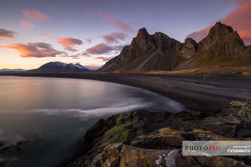 Eystrahorn beach and mountain, south west of Iceland, Europe